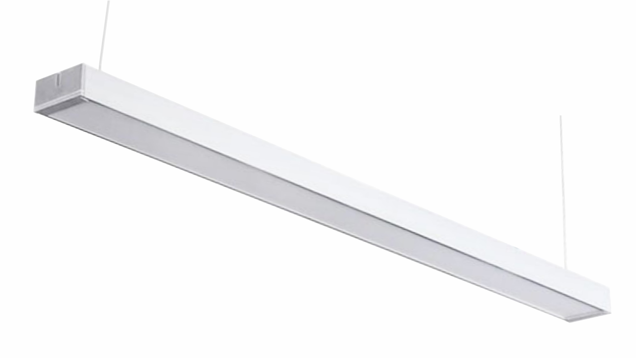 Luminaria lineal blanca